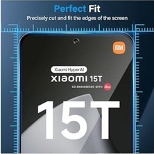Duca Store - Mi 15T - Mi 15T Pro ile Uyumlu Hayalet Ekran Koruyucu Kırılmaz Cam Tam Kaplar Temperli Privacy
