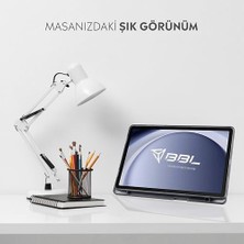 Duca Store Galaxy Tab A9 Plus X210/GALAXY Tab A11+ ile Uyumlu Kalem Bölmeli Trifolding Cover Tablet Kılıf Katlanabilir Standlı Otomatik Uyku Modlu Darbe Emici Ince Tasarım Siyah