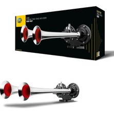 Duca Store Korna CA32-12V - 115DB(A) - 370Hz-415Hz - Düşük Ses/yüksek Ses - Elektrikli Pnömatik - Ece Onaylı - Gövde Rengi: Krom/siyah - Soket Modeli: Yassı Soket - Miktar: 1 Horn