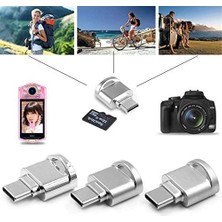 Duca Store 4477 USB Type-C 3.1 To Micro Sd Tf Hafıza Kart Okuyucu Otg Adaptörü