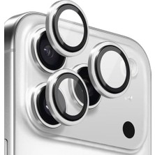 Duca Store Apple iPhone 17 Pro Max Tekli Kamera Lens Koruma Camı Gümüş [iphone 17 Pro Max ile Uyumlu Ekran Koruyucu - Gümüş]
