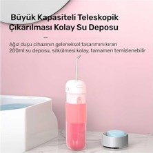 Duca Store Npo Nicefeel FC5170 Mini Taşınabilir,şarjlı, Diş Teli/protez Bakım ve Profesyonel Ağız Duşu (Pembe)