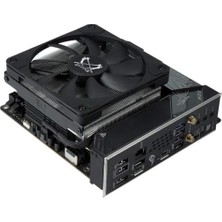 Duca Store Scythe Big Shuriken 4 Low Profile Cpu Cooler, 120MM Slim Fan, Intel & Amd Uyumlu, Sessiz Işlemci Soğutucu - Siyah