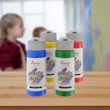 Duca Store Ana Renkler Akrilik Boya 4'lü Set 4X60ML