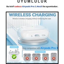 Duca Store Pro 3.nesil Uyumlu Şeffaf Premium Kulaklık Kılıfı, Kulaklık Ipi ve 3'ü 1 Arada Bluetooth Kulaklık Temizleme Kalemi Seti (Şeffaf)