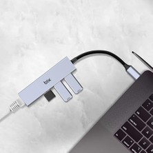Duca Store BXC06HB Type-C'den 3 Bağlantı Noktalı Gigabit Ethernet USB 3.2 Hub