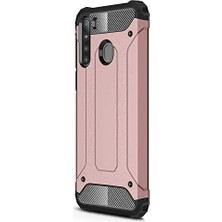 Duca Store Galaxy A21 Kılıf Rugged Armor Rose