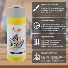 Duca Store Sarı Akrilik Boya 60ML