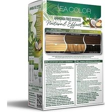 Duca Store Amonyaksız, Vegan, Doğal, Besleyici Kalıcı Saç BOYASI%100 Beyaz Kapama (1 Paket 2 x 50 ml Boya & Oksidan) (Fındık Kabuğu 7.3)