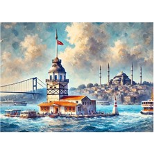 Duca Store 1000 Parça Puzzle - Kız Kulesi
