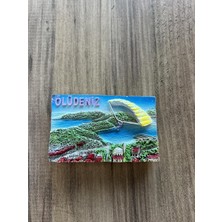 Duca Store Ölüdeniz Manzaralı Dekoratif Turistik Buzdolabı Magneti, El Yapımı, 3 Boyutlu Tasarım