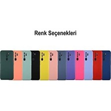 Duca Store Oppo A5 2020 ile Uyumlu Kapak ile Uyumlu Içi Kadife Kamera Korumalı Lansman Silikon Kılıf - Siyah