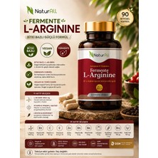 Naturall Fermente L Arginine 90 Kapsül Vegan Takviye Edici Gıda Vitamin ve Minerallerle Zengin