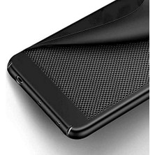 Duca Store Galaxy S8 ile Uyumlu Kılıfı Mat Pastel Renkli Delikli Sert Silikon Ince Koruma Kapak Gri