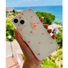 Duca Store Iphone 13 ve 14 ile Uyumlu 3D Oyuncaklı Tasarımlı Esnek Silikon Kılıf