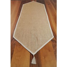 Duca Store Dantel Kenarlı Jüt Runner 40X150