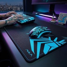 Duca Store Aula Mp-Xl 90X40CM Kaymaz Tabanlı Gaming Oyuncu Mousepad Siyah
