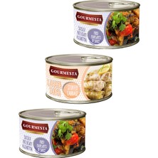 Çınar Food 400 G 3'lü Hazır Yemek Seti (2 Adet Soslu Patlıcan Kızartma, 1 Adet Lahana Sarma)