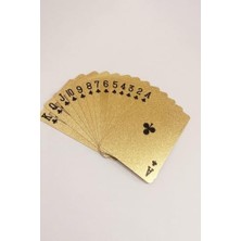 Duca Store Gold Kurukafa Iskambil Kağıdı Kaygan Plastik Su Geçirmez Oyun Kağıdı CIN500SR