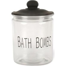 Duca Store 1,8 L Cam Deterjanlık Kavanoz – Amber Renk, Kapaklı “bath Bombs” Saklama Kabı, Çamaşır Deterjan Kapsülü ve Pod Düzenleyici