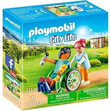Duca Store Playmobil City Life 70193 Tekerlekli Sandalyedeki Hasta, Yaşlar 4 ve Üzeri
