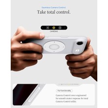 Duca Store Air ile Uyumlu Ince Magsafe Kılıf Ultra Hybrid Sararmaya Dayanıklı Duraclear™ Hava Kanalı Teknolojisi™ Askeri Sınıf Koruma Magfit Silver Tasarım Kapak - ACS10060