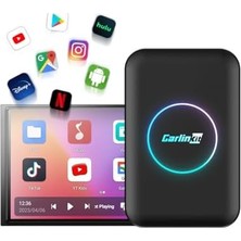 Duca Store Carlinkit Lite Carplay Ai Box Kablosuz Adaptörü Youtube Netflix Için, Kablolu Carplay'ı Kablosuz Apple Carplay ve Kablosuz Android Auto'ya Dönüştür, Fabrika Kablolu Carplay ve Android Auto Arabaları