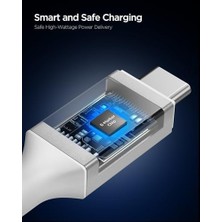 Duca Store Usb-C To Usb-C 1.2 Metre Kablo 240W Güç/pps 2.0 Desteği Super Hızlı Şarj / 40GBPS (E-Marker Çip) Data Aktarım Hızı / 8k Görüntü Aktarım/pd Usb4 Gen3 Type-C Ekstra Dayanıklı - ACA08776