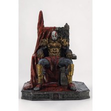 Star Figür God Of War | Tahtta Oturan Zırhlı Kratos Figür 20 cm | Koleksiyon Figürü