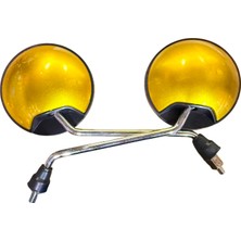 GMS Motosiklet Ayna Takımı 8 mm Gold Yuvarlak