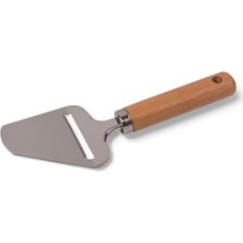 Duca Store Paslanmaz Çelik Ahşap Saplı Peynir Spatulası | Ahşap Saplı Peynir Rendesi – Şık ve Fonksiyonel Sunum Aracı