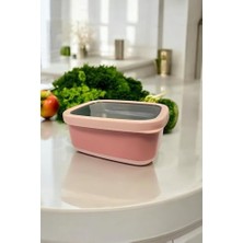 Duca Store Dikdörtgen Saklama Kabı 2 L Pembe VP-931, Pembe