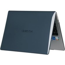 Duca Store Matebook 16 ve 16S Kılıf Uyumlu Kristal Parlak Şeffaf Sert Hard Case Ince Hafif Çizilme Koruma 2021-2023 16 Inç Siyah