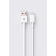 Duca Store 120W/67W Usb-A To Usb-C Hızlı Şarj ve Data Kablosu 1m Beyaz