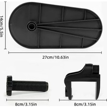 Duca Store Ergonomik Ayarlanabilir Masa Kol Dayanağı ve Döner Mouse Pad Tutucu, Masaya Takılan Bilek ve Ön Kol Destek Aparatı, Ofis ve Ev Kullanımı Için Rahatlatıcı Tasarım | DY-841