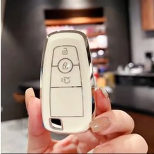 Ford Fusion Anahtar Kılıfı Aksesuar Beyaz Silver