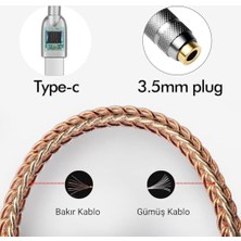Duca Store Type-C - 3.5 ALC5686 Çip Hifi Dac Ses Kartı Kulaklık Kablosu (Usb Başlık)