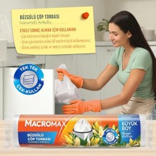 Duca Store Büzgülü Çöp Torbası Büyük Boy (65X70CM) Hanımeli Kokulu 10 Adet Süper Ekonomik Paket