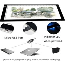 Duca Store A4 Ultra-Thin Portable LED Light Box Tracer USB Power Cable Dimmable Brightness LED Artcraft Tracing