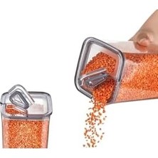 Duca Store Evle Pratik Saklama Kabı 3 x 700 Ml, Çok Renkli