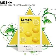 Duca Store Limon Özlü Koyu ve Mat Ciltler Için Aydınlatıcı Yaprak Maske (1AD) Airy Fit Sheet Mask Lemon