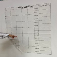 Hereveoyuncak Aylık Planlayıcı Manyetik Duvar Stickerı Takvvim Plan Çizelgesi