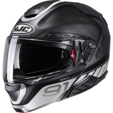Hjc RPHA91 Rafino MC5SF Çene Açılır Motosiklet Kaskı Siyah Beyaz