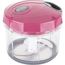 Duca Store Gri Pembe Büyük Pratik Doğrayıcı ve Çırpıcı 1000ML