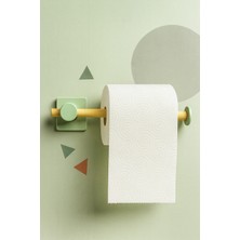 Fhilli Kendiliğinden Yapışkanlı Bambu Tuvalet Kağıdı Tutucu 20 cm