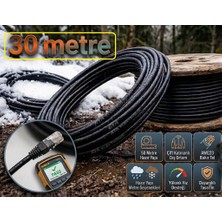 Ata Elektronik Dış Mekan Outdoor Cat6 Çift Katmanlı Dış Ortam Network Internet Kablosu Dış Mekan Uv Korumalı 2 Katlı High Speed Çift Katmanlı Pe+Pvc Parazit Önleyici 23AWG Yağrur Su Kar Toprak Güneş Uv Korumalı
