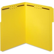 Duca Store Pendaflex Bağlantı Elemanı Klasörleri, 1/3 Kesim, Güçlendirilmiş Tab, 2 Bağlantı Elemanı, Mektup Boyutu, Sarı, Kutu Başına 50 Klasör (22940)