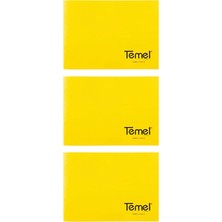 Temel Resim Defteri Sarı 15X21 cm 16 Sayfa 3 Adet