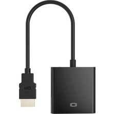 Duca Store CHB021 HDMI To VGA Çevirici Dönüştürücü 3.5mm Aux Ses Destekli Çıkış