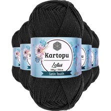 Teda 5 Adet Lotus Bikini Büstiyer Bluz Örgü Ipi  K940 Siyah Teda Najmaddin
